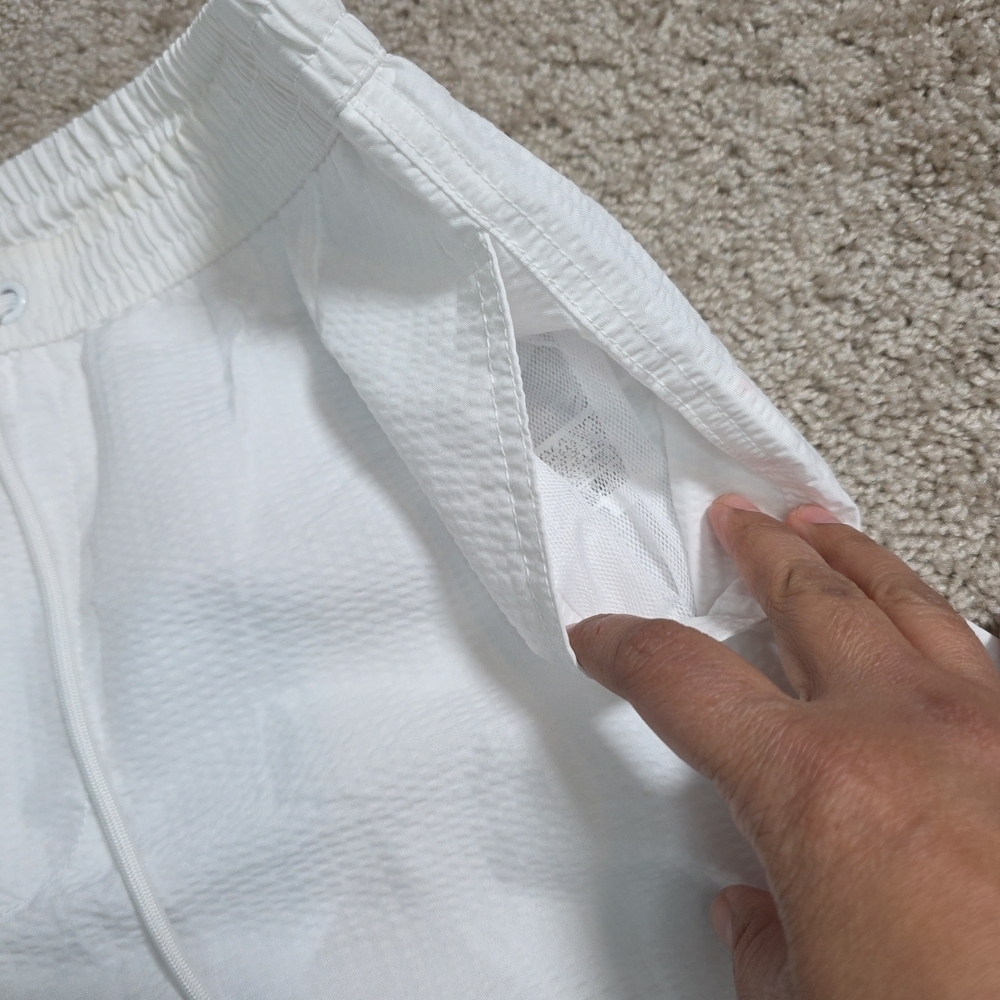 zara parachute white shorts sz large - Picture 4 of 8